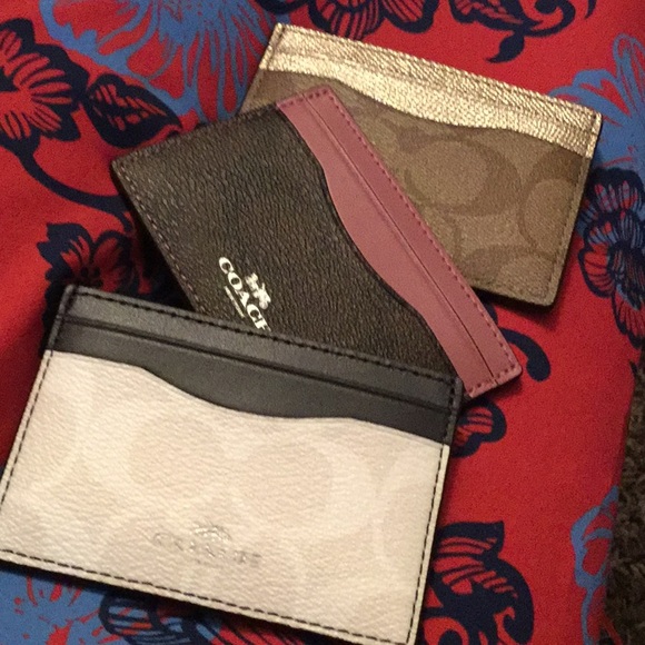 ‼️LAST ONE‼️Coach Card Case (silver only) NWT - Picture 2 of 4